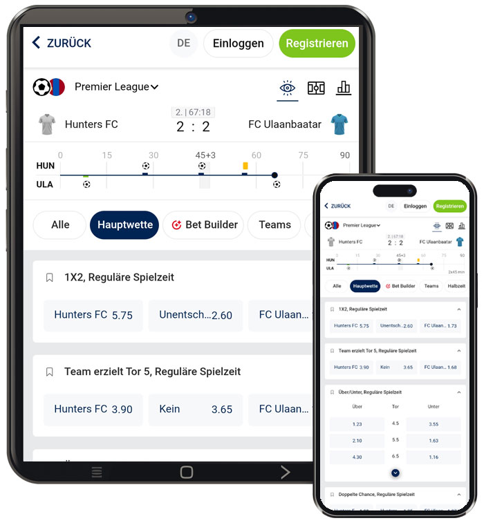 Bet-at-home Livewetten Konsole Bet-at-home Livewetten Konsole