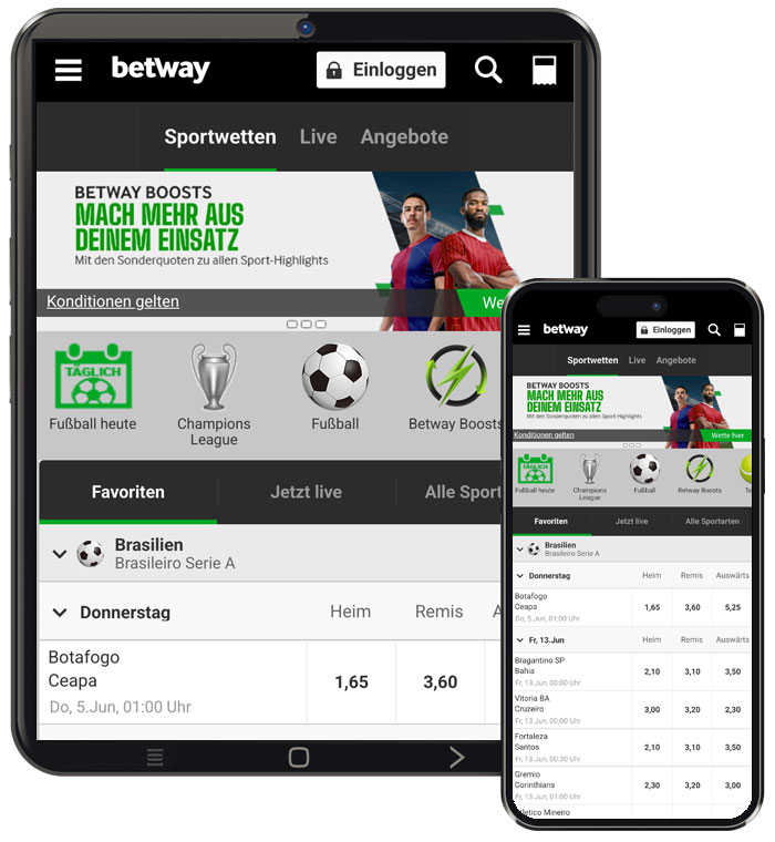 Betway Wettangebot